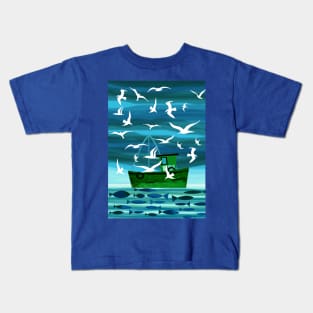 Fishing Boat Kids T-Shirt